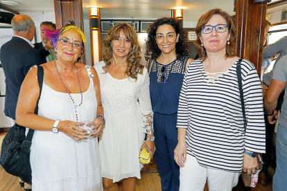 Charo Vergáz, Alicia Iglesias (El Mundo), Sonia Beltrán y Laude Blanco (Feria de Valladolid).