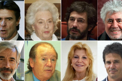 Algunos de los españoles que aparecen en los 'papeles de Panamá'.-