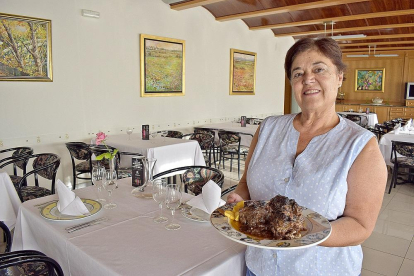 Margarita Cavia en el restaurante Suco en Villodrigo.-ARGICOMUNICACIÓN