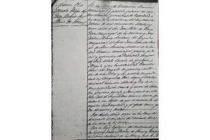 Copia de la partida de nacimiento de Queipo de Llano el 5 de febrero de 1875 en Tordesillas.