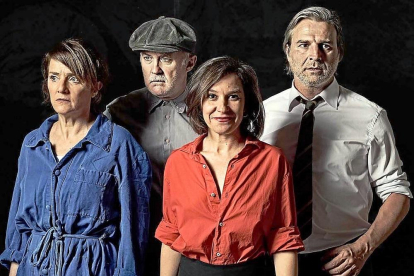 Marta Calvo, Luis Bermejo, Pilar Gómez y Alberto San Juan, protagonistas de ‘Mundo Obrero’.-E.M.