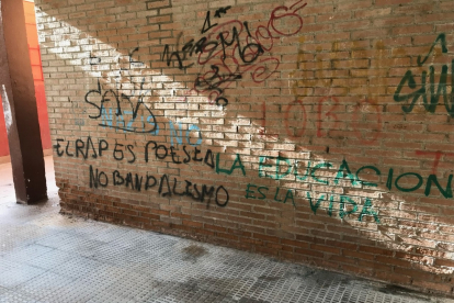 Grafittis en el barrio Arturo Eyries.- E.M.