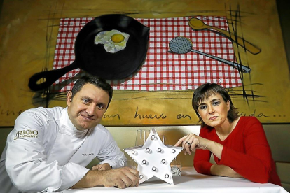 Víctor Martín y Noemí Martínez, del Restaurante Trigo.E TRIGO.-J.M. LOSTAU