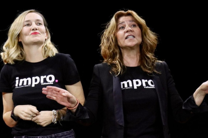 Berta Monclús y Ana Carretero durante una actuación. | IMPRO VALLADOLID