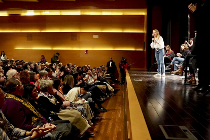 Acto de escucha de la plataforma Sumar en Valladolid con la presencia de la vicepresidenta del Gobierno y ministra de Trabajo y Economía Social, Yolanda Díaz. ICAL