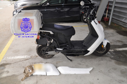 La Policía Nacional recupera un ciclomotor sustraído en el camino de Palomares y detiene a un individuo por su presunta implicación en los hechos.- ICAL