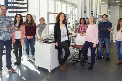 Miembros del grupo de investigación de biotecnología Industrial y Medioambiental de la Universidad de Burgos.-ISRAEL L. MURILLO