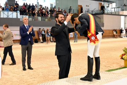 El vicepresidente de la Junta de Castilla y León, Juan García-Gallardo, asiste en Segovia a la XXXIV edición del Campeonato de España de Equitación con Ponis y Copa de España. - ICAL