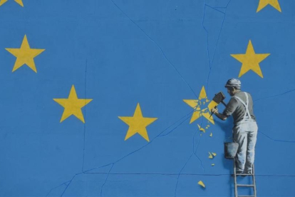 El 'brexit' de Banksy.-