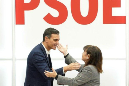 Pedro Sánchez en la reunión de la Comisión Ejecutiva Federal del PSOE.-JOSÉ LUIS ROCA