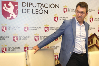 El presidente de la Diputación de León, Juan Martínez Majo, presenta el Plan Especial de Infraestructuras y Redes-ICAL