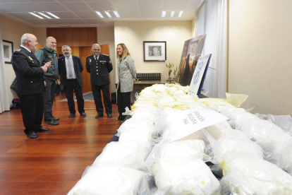 Imagen de la droga incautada por la Policía en Burgos.-ISRAEL L. MURILLO