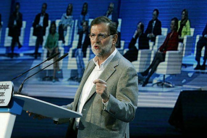 Mariano Rajoy, en la presentación de los candidatos del PP-Foto: JUAN MANUEL PRATS