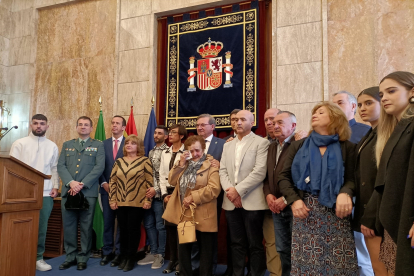 Acto de reparación a las familias de las tres víctimas el 20 de enero en la Subdelegación de Almería.   EUROPA PRESS