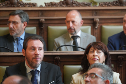 Óscar Puente, en la nueva constitución de la nueva Corporación municipal en Valladolid. PSOE AYUNTAMIENTO DE VALLADOLID