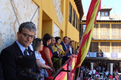 Imagen durante el pregón de este viernes en Tordesillas (Valladolid). - E.PRESS