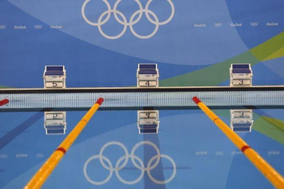 El Estadio Acuático Olímpico de Río espera a los paralímpicos.-EFE / BARBARA WALTON