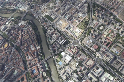 Vista aérea de la capital vallisoletana, en una imagen de archivo.-J.M. LOSTAU