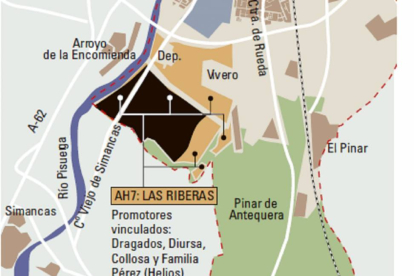 Plano de ordenación del sector AH7 de Las Riberas.-El Mundo de Castilla y León
