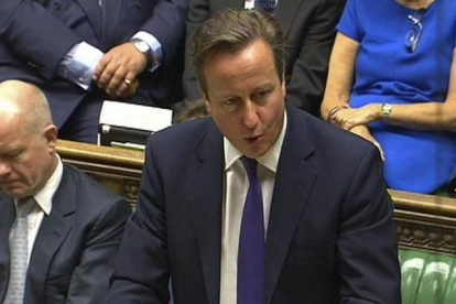 David Cameron en la Cámara de los Comunes.-Foto: EFE