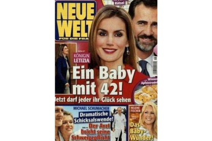 Portada de la revista del corazón alemana 'Neue Welt'.-