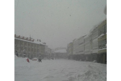 Temporal de nieve en Palencia