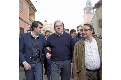 Suárez-Quiñones, Herrera y el alcalde de Villalar Luis Alonso Laguna-J. M. Lostau