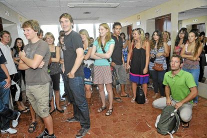 Grupo de estudiantes Erasmus en las instalaciones de la UVA-El Mundo