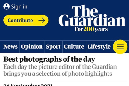 Portada de The Guardian. - EM
