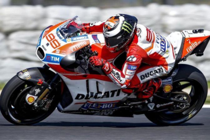 Jorge Lorenzo (Ducati), en los últimos entrenamientos en Australia.-DUCATI MEDIA