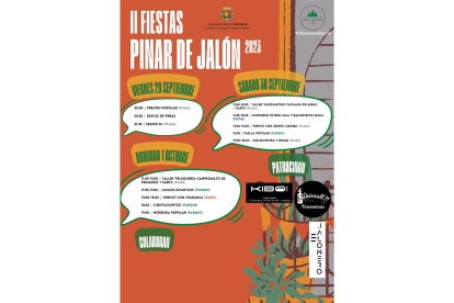 Cartel de las segundas fiestas de Pinar de Jalón.- E. M.