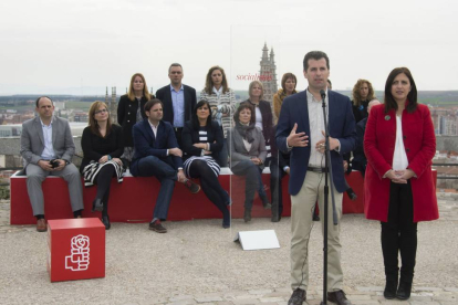 Luis Tudanca, candidato del PSOE a la Presidencia de la Junta de Castilla y León y cabeza de lista por Burgos-Ical
