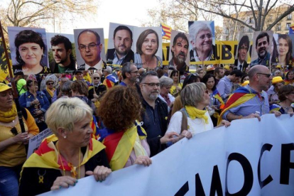 Manifestación independentista en Madrid.-JOSÉ LUIS ROCA