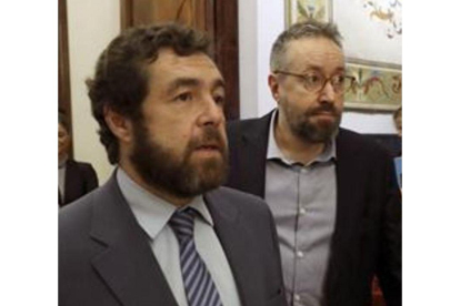 Los diputados de Ciudadanos Miguel Gutiérrez y Juan Carlos Girauta.-EFE / J. J. GUILLÉN