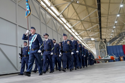 Celebración de Nuestra Señora la Virgen de Loreto, patrona del Ejército del Aire y del Espacio, en la Base Aérea de Villanubla (Valladolid). -ICAL.