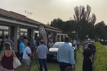 Presentación de la berlina deportiva EQE de Mercedes en Valladolid. / E. M.