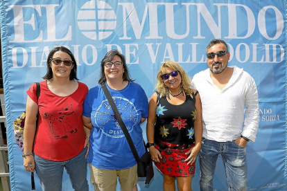 Eva Iglesias (Fundación Intran), Yolanda Rodríguez (CCOO), Ana María Vallejo, Julio Holguín.