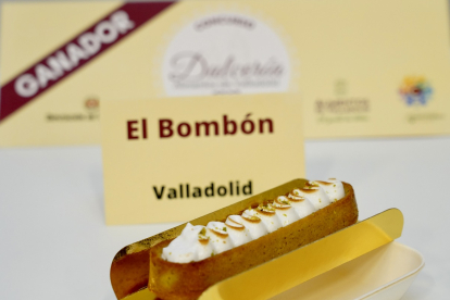 Postre ganador del concurso 'Dulcería - Mejor Dulce Alimentos de Valladolid' en el Espacio La Granja.- ASOC. CONFITEROS