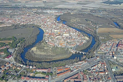 Vista área de la localidad vallisoletana de Tudela de Duero.-AYUNTAMIENTO DE TUDELA