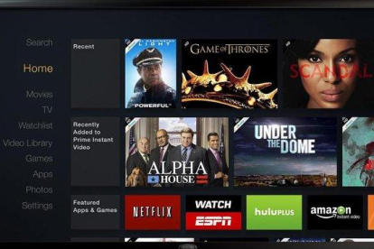Imagen promocional de un televisor con diferentes ofertas de plataformas por ’streaming’.-AMAZON