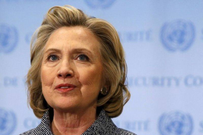 Hillary Clinton, el pasado 10 de marzo, en una rueda de prensa en Nueva York.-Foto: REUTERS / MIKE SEGAR