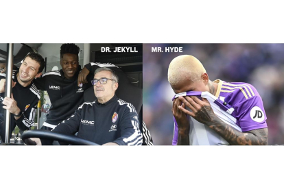 Dr.Jekyll y el Mr.Hyde en el Real Valladolid. / J.M.L. / RVCF