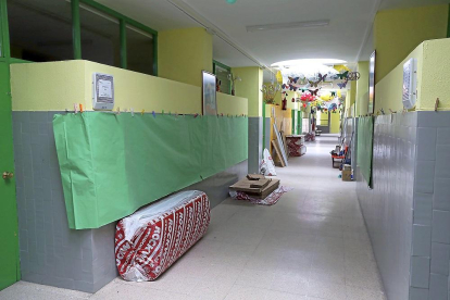 Obras en el colegio público Pablo Picasso del barrio de Las Delicias.-ICAL