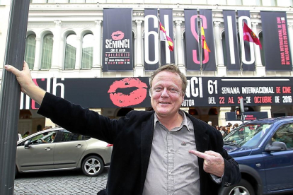 Peter Brossens, director de ‘Kings of the belgians’, ayer, en la Semana de Cine de Valladolid.-J.M.LOSTAU