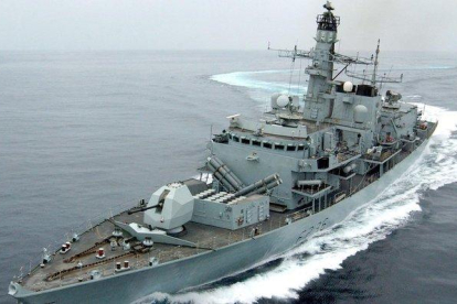 El incidente obligó la intervención de la fragata ’HMS Montrose’.-