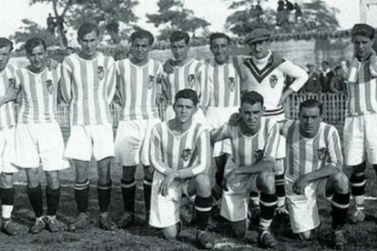 Fotografía de uno de los primeros equipos del Real Valladolid en sus inicios en los años 20. / REAL VALLADOLID