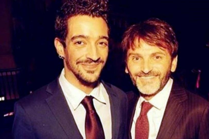 Fernando Tejero hace oficial su noviazgo en Instagram con el cantante 'Muerdo'.-INSTAGRAM