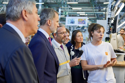 Felipe VI visitó las instalaciones de la factoría de carrocería y montaje de Renault en octubre de 2019 - ICAL