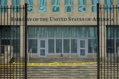 Vista de la embajada de EEUU en La Habana, el 29 de septiembre.-REUTERS / ALEXANDRE MENEGHINI