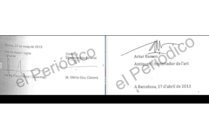 La tasación del fondo artístico Santos Torroella, rubricada por el perito más de un mes antes de que Puigdemont, entonces alcalde de Girona, firmara el decreto para contratarle y solicitar dicha valoración.-/ EL PERIÓDICO